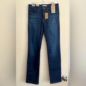 NWT Levi's Dark Indigo Straight Jeans
